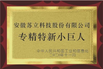 國家工信部第二批專精特新“小巨人”企業